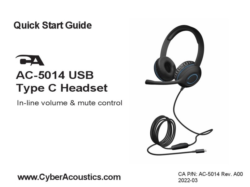 Cyber Acoustics AC-5014 quick start guide