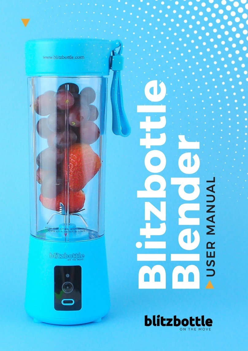 blitzbottle Blender user manual
