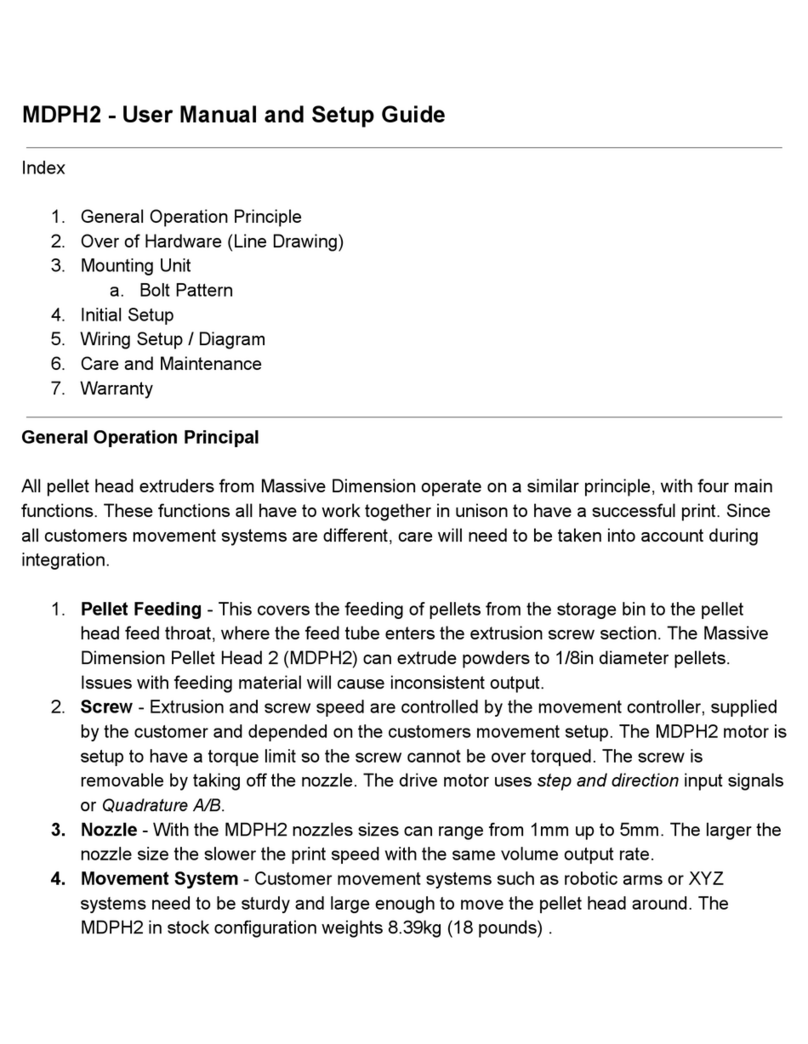Massive Dimension MDPH2 User manual