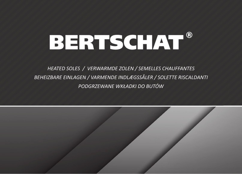 BERTSCHAT HEATED SOLES user manual