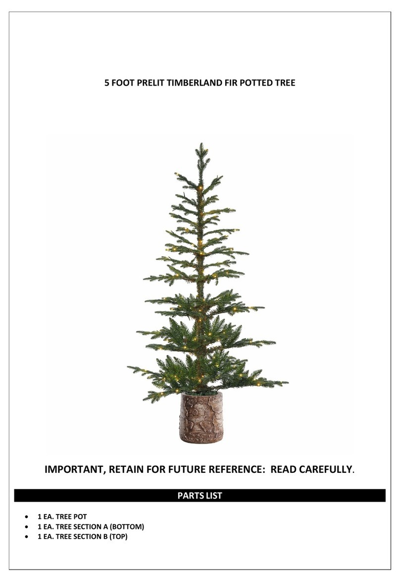 Haute Decor PRELIT TIMBERLAND FIR POTTED TREE manual