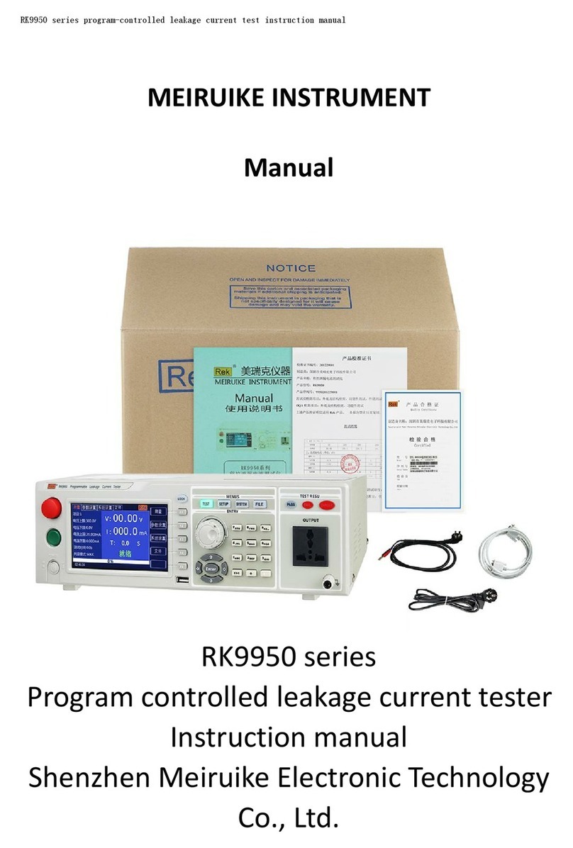 MEIRUIKE RK9950 Series instruction manual