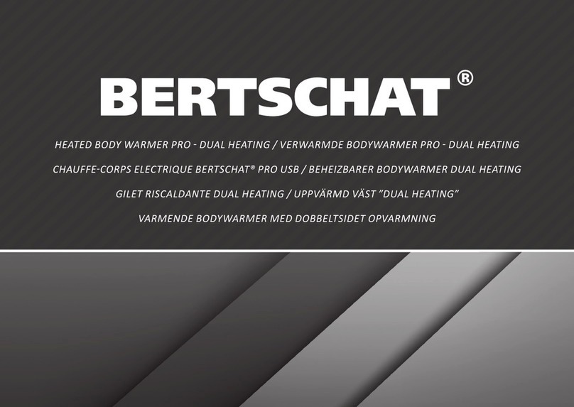 BERTSCHAT HEATED BODY WARMER PRO - DUAL HEATING user manual