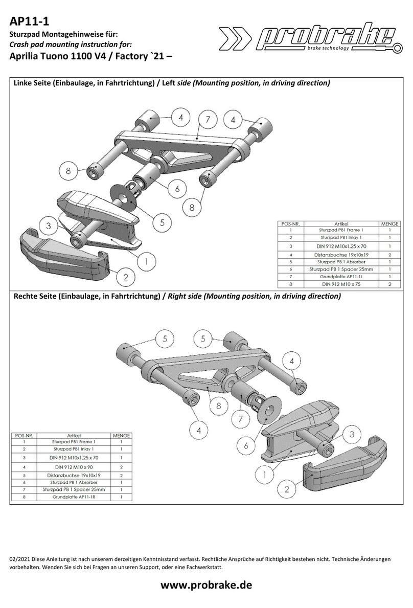probrake AP11-1 Mounting instruction