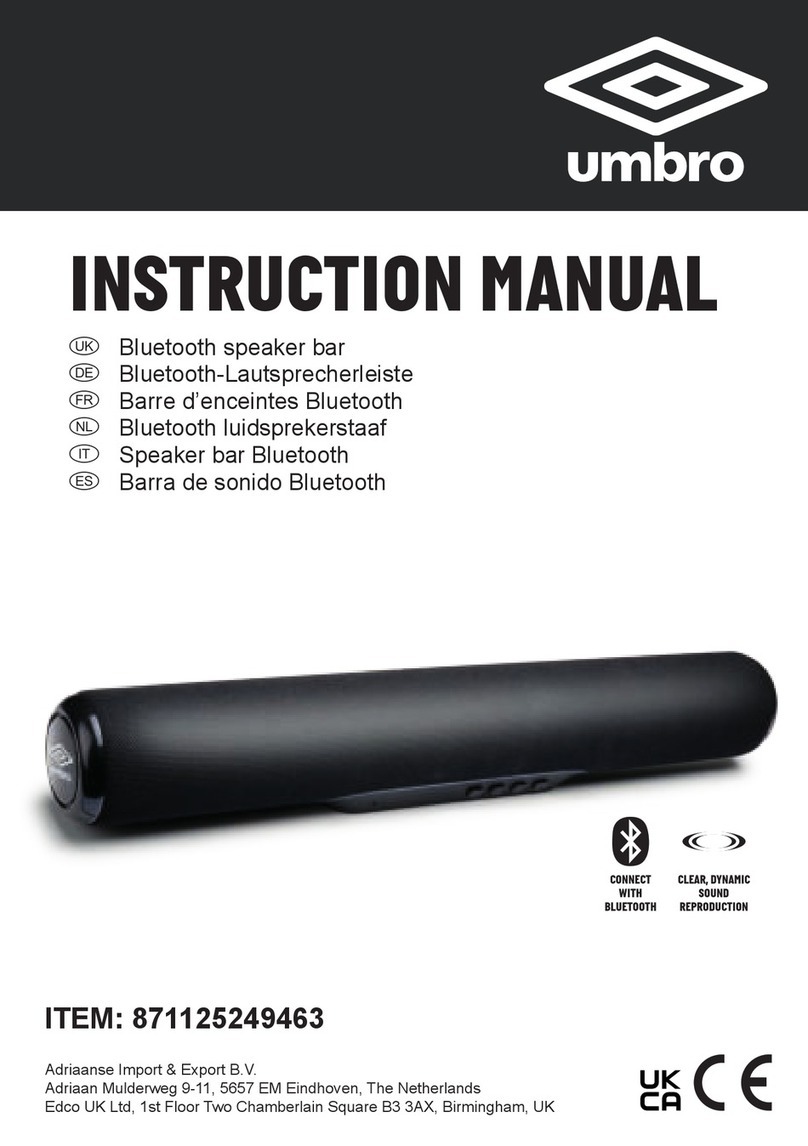 umbro YL05 instruction manual