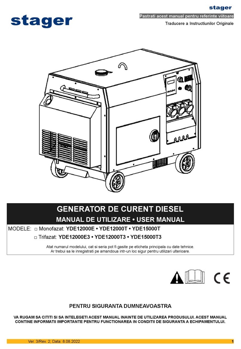Stager YDE12000E User manual
