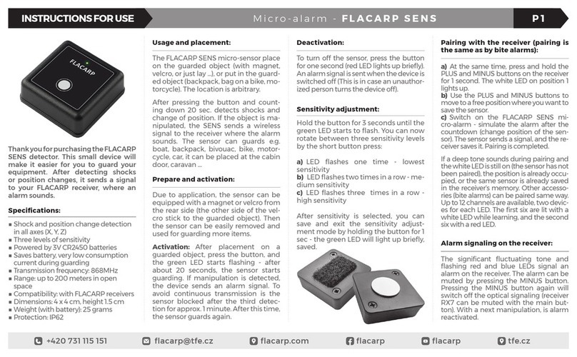 FLACARP SENS Instructions for use