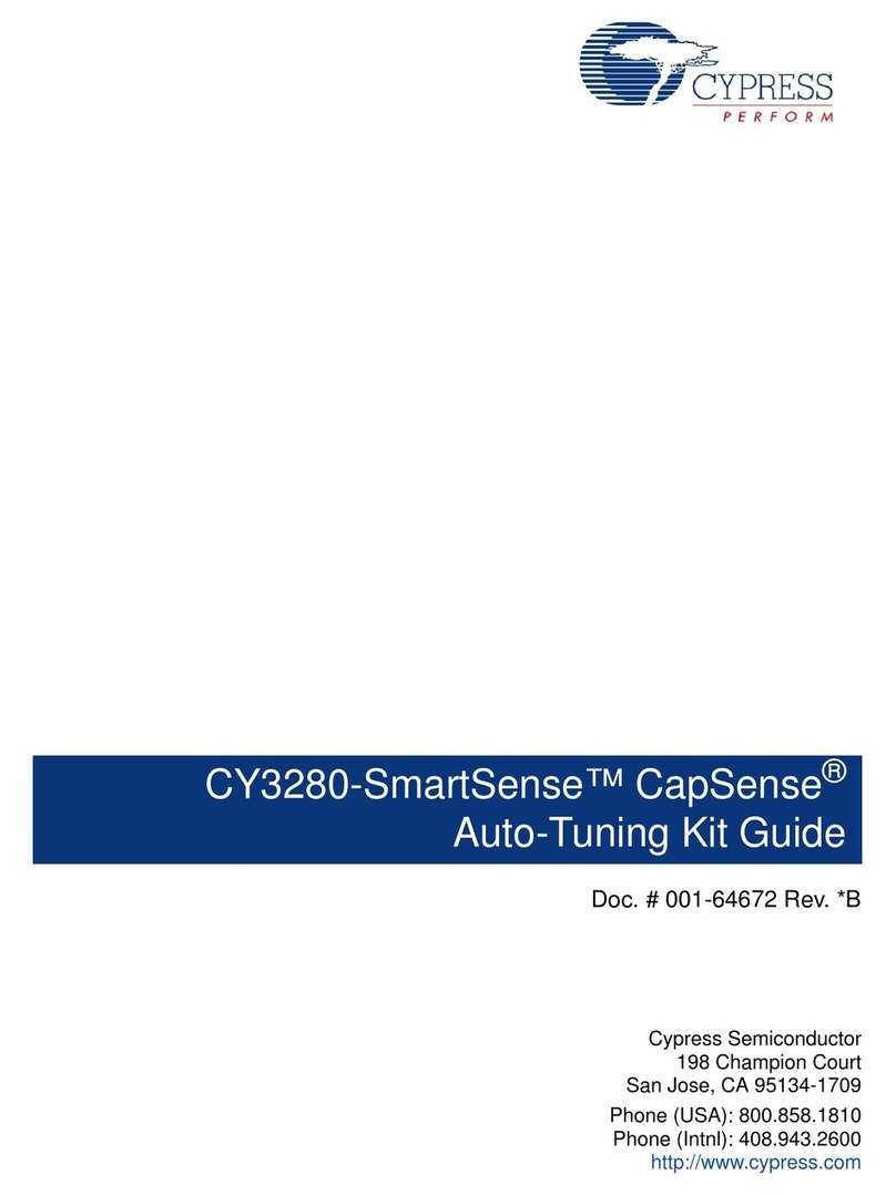 Cypress CapSense CY3280-SmartSense Kit Guide