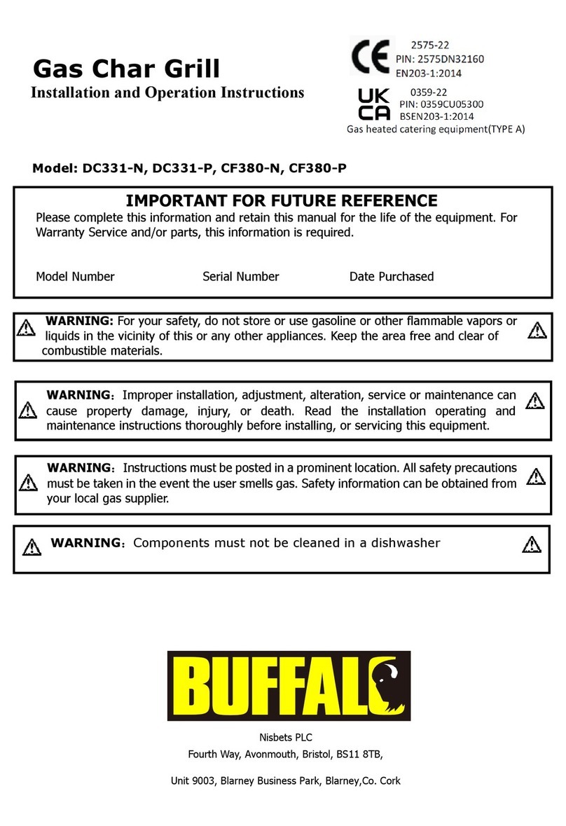 Buffalo DC331-N Assembly, installation and operation instructions