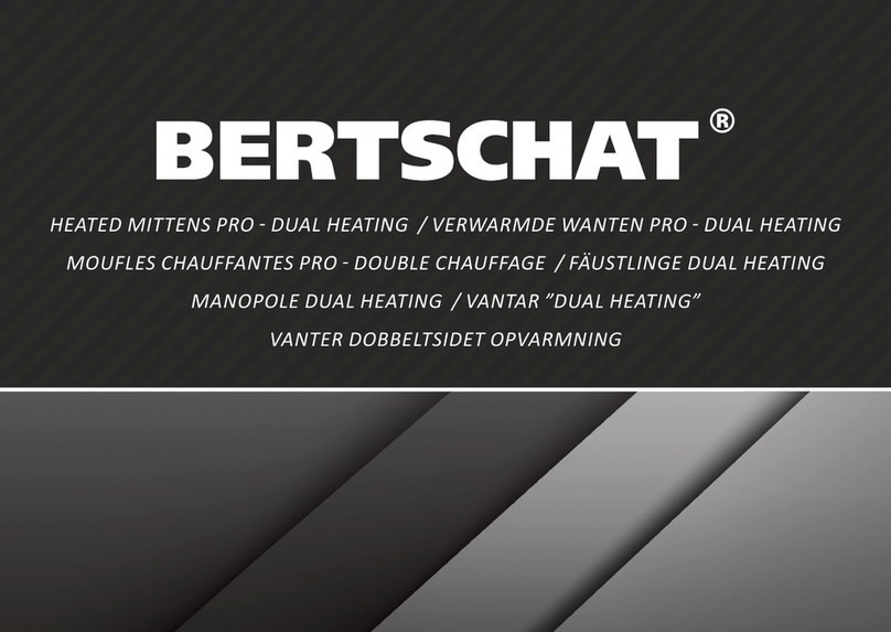 BERTSCHAT HEATED MITTENS PRO - DUAL HEATING user manual