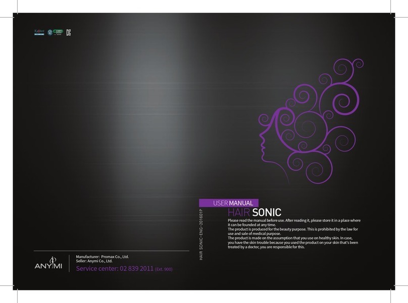 Anymi HAIRSONIC user manual