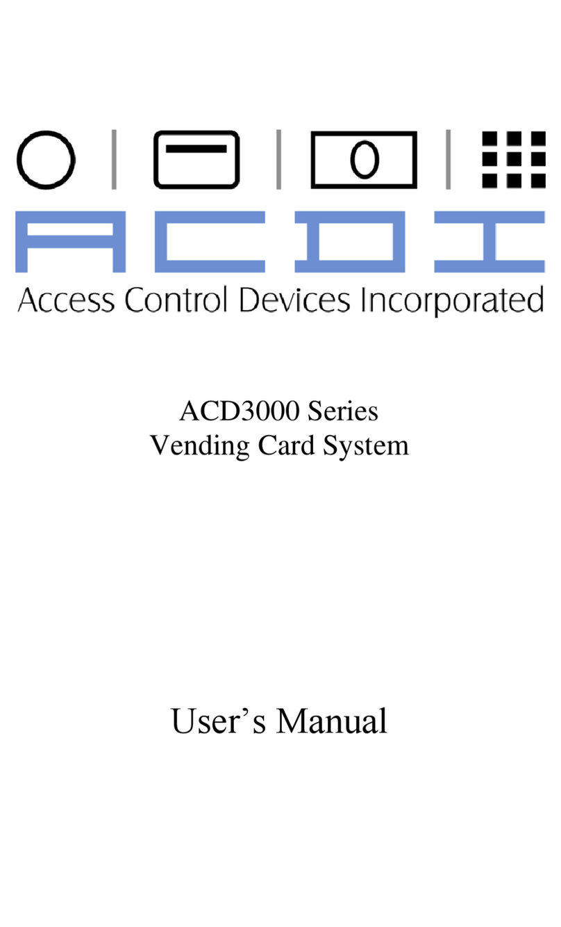 Access Control Devices ACD3000 Series user manual Access Control Devices ACD3000 Series user manual