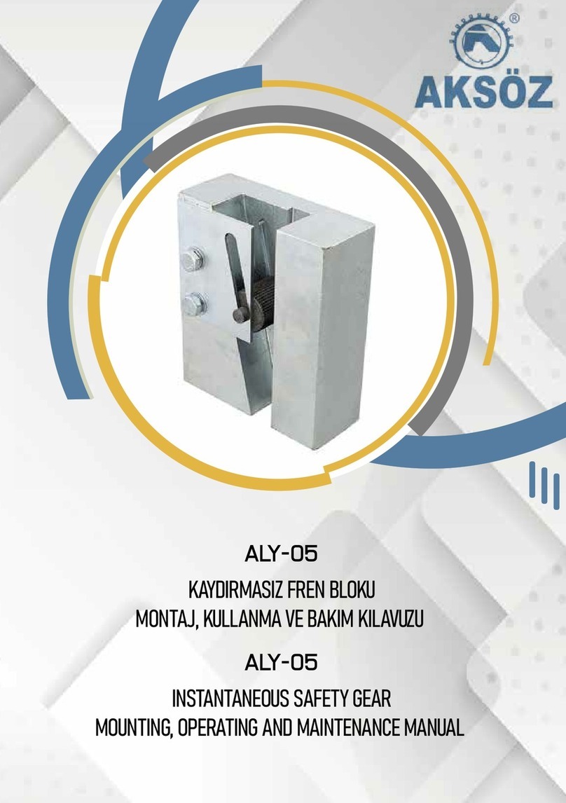 Aksoz ALY05 Operating and maintenance manual Aksoz ALY05 Operating and maintenance manual