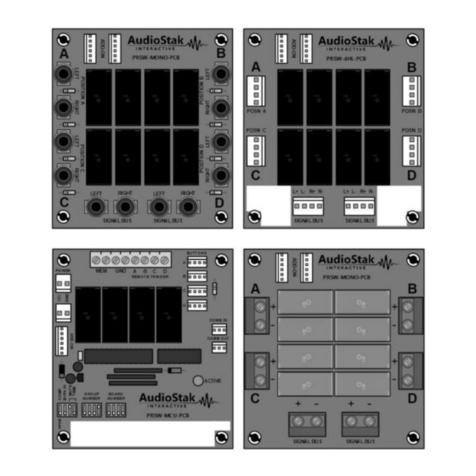 AudioStak ProSwitch PRSW-MCU-PCB Manual and installation guide