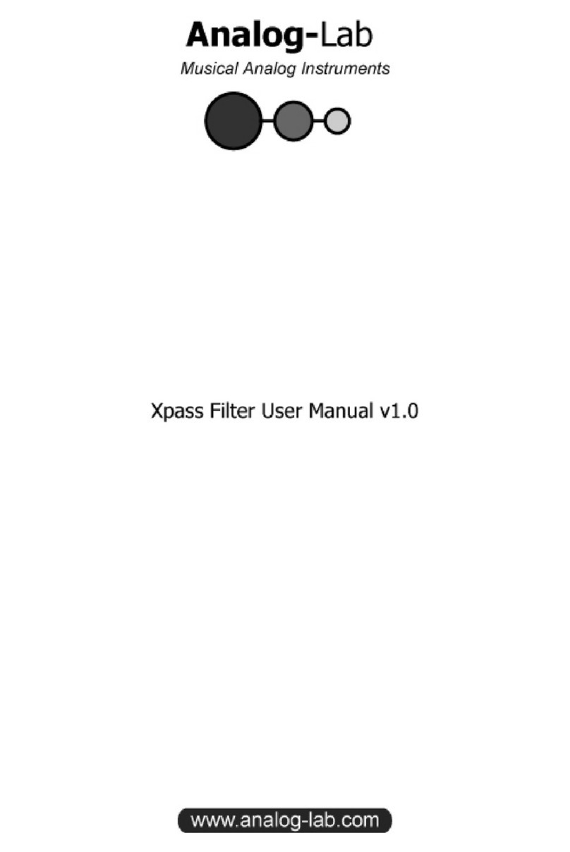 Analog-lab Xpass User manual