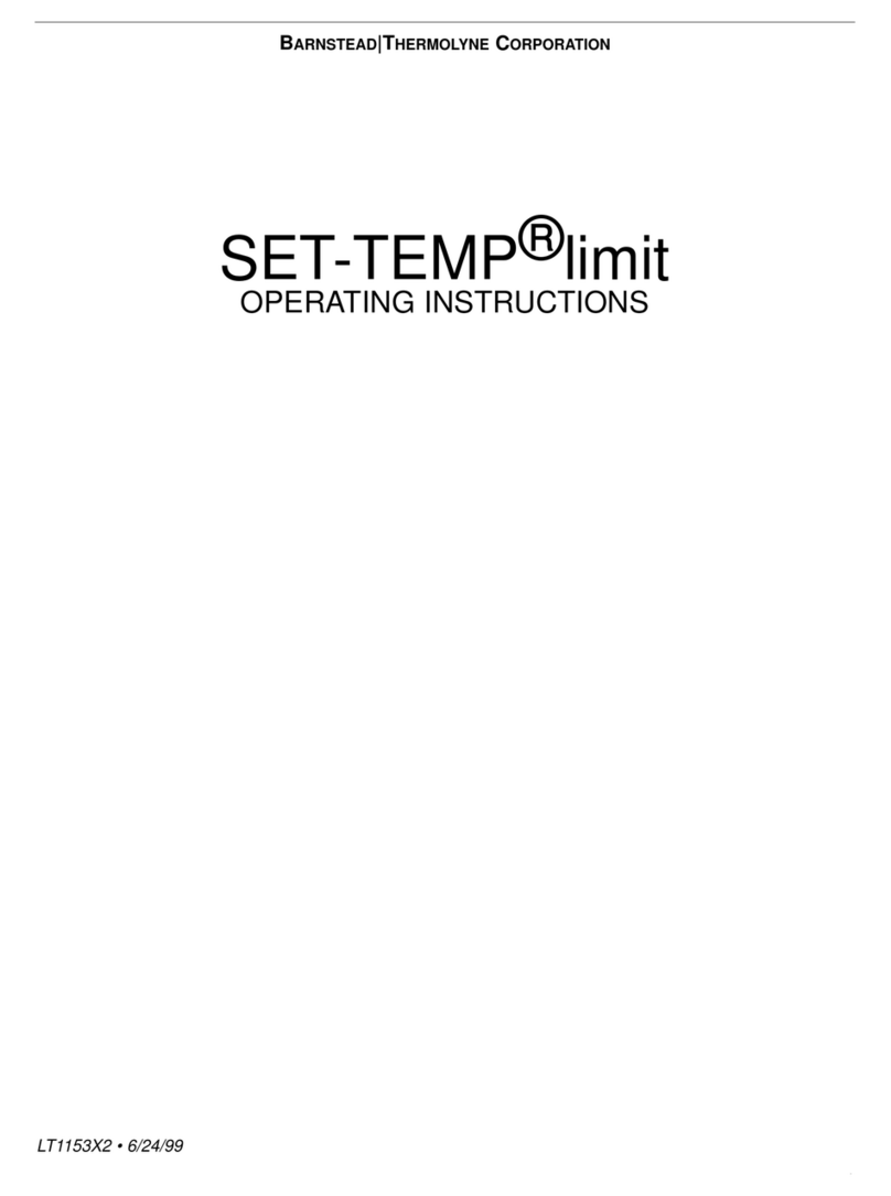 Barnstead|Thermolyne SET-TEMP limit operating instructions