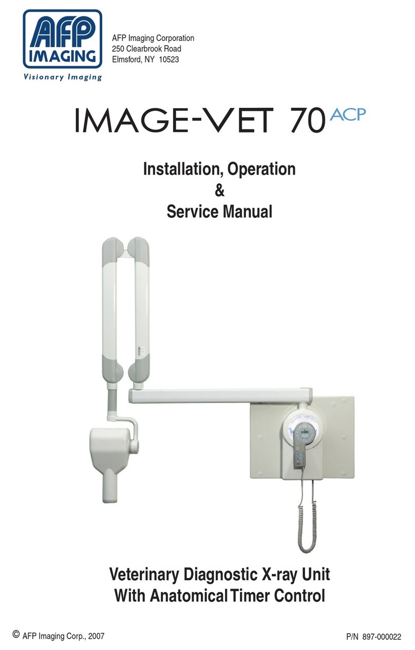 AFP Imaging IMAGE-VET 70 ACP Installation, operation & service manual