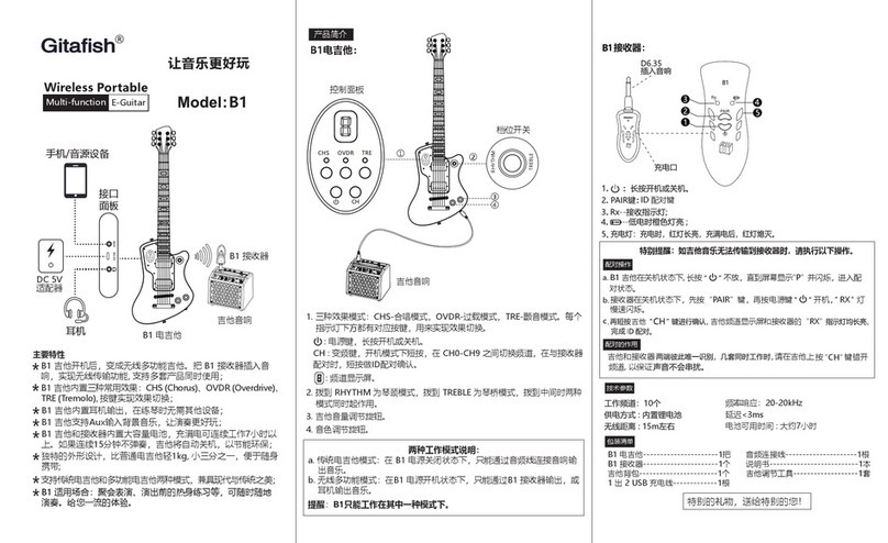 Gitafish B1 instruction manual