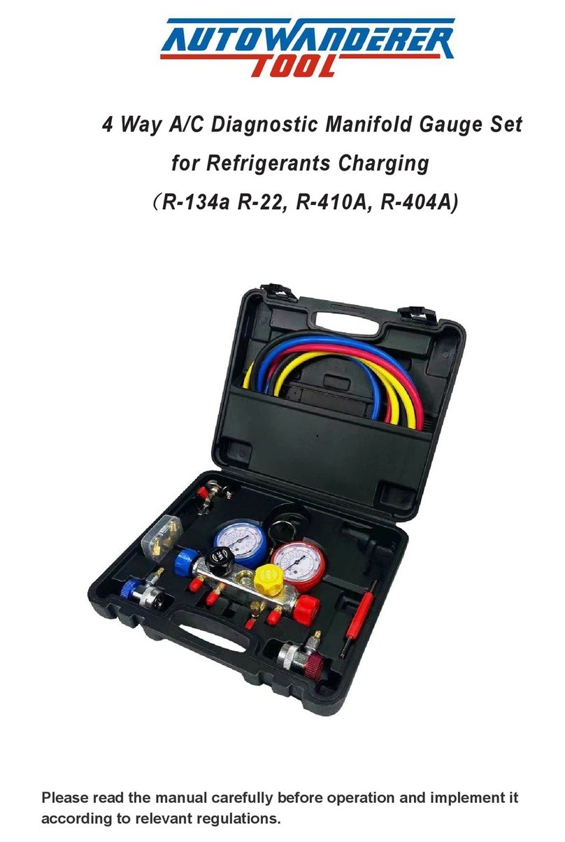 AUTOWANDERER TOOL R-134a R-22 quick start guide