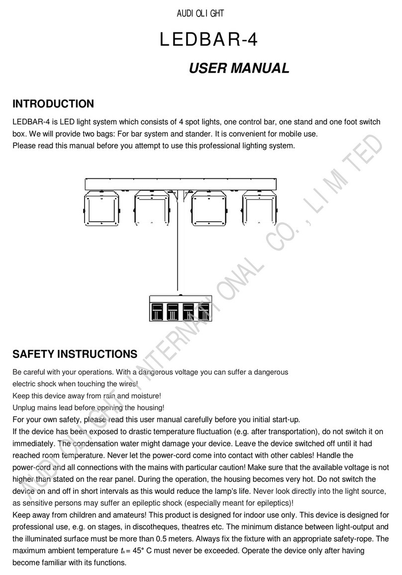 AUDIOLIGHT LEDBAR-4 user manual