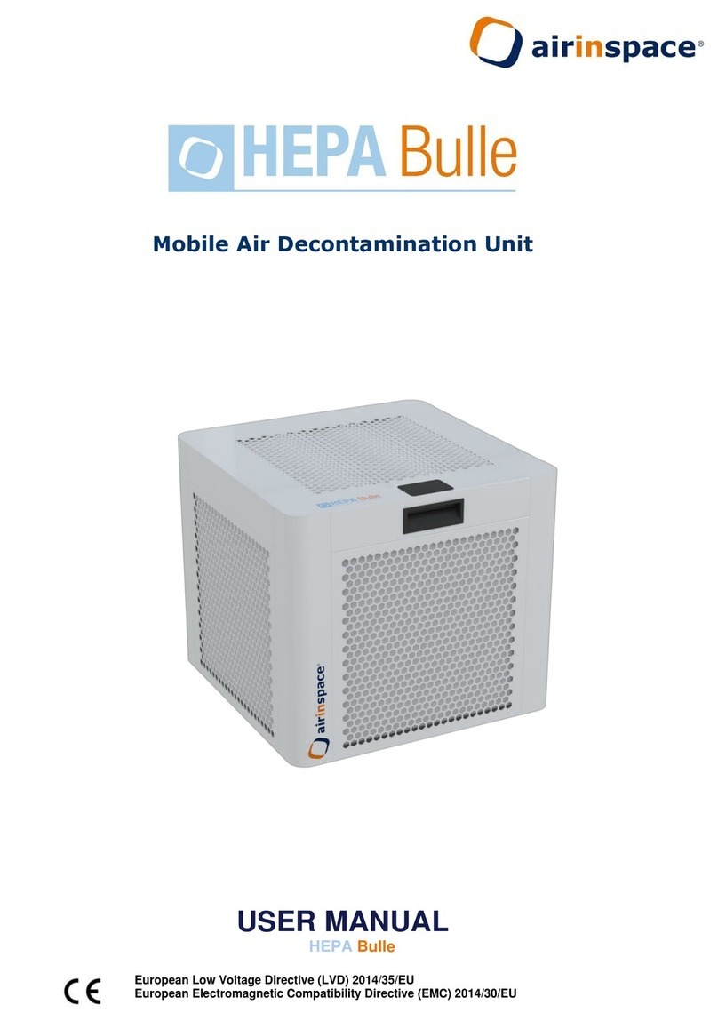 airinspace HEPA BULLE user manual