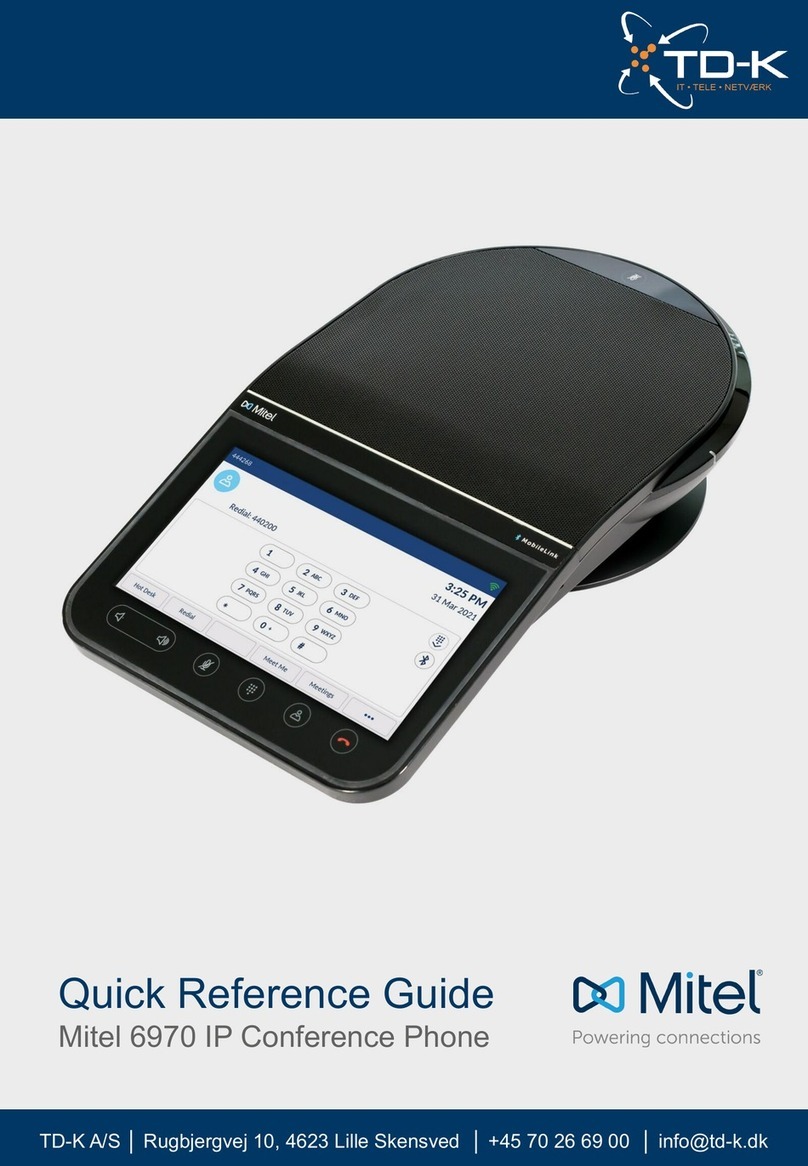 Mitel 6970 User manual