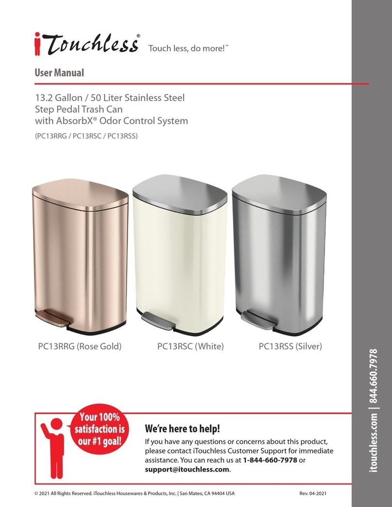 Itouchless PC13RRG User manual