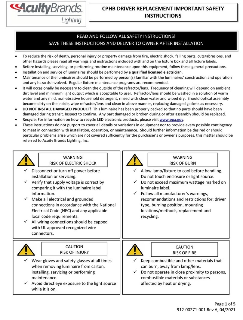 Acuity Brands Lighting CPHB User manual