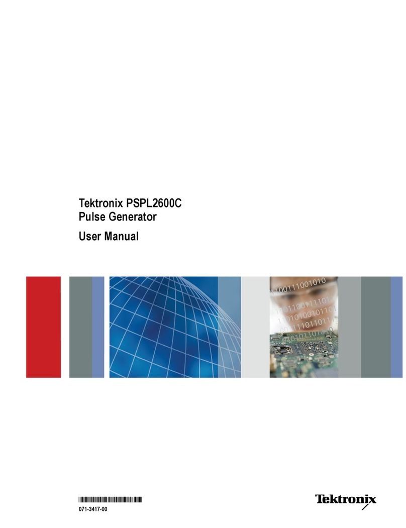 Tektronix PSPL2600C User manual