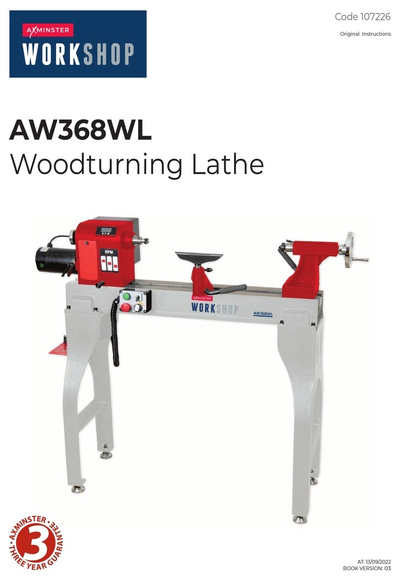 AXMINSTER WORKSHOP AW368WL User manual