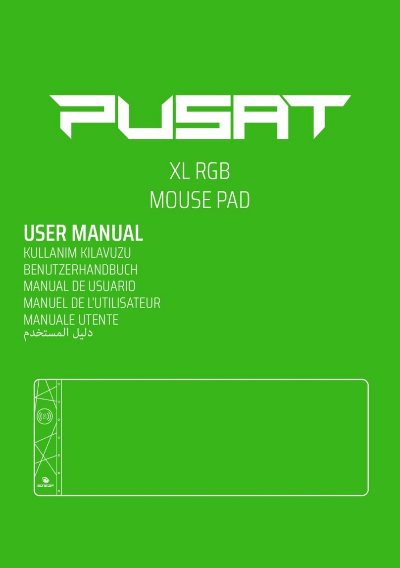 PUSAT XL RGB MOUSE PAD user manual