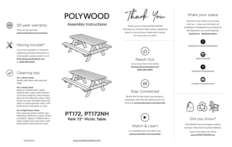 Polywood PT172 User manual