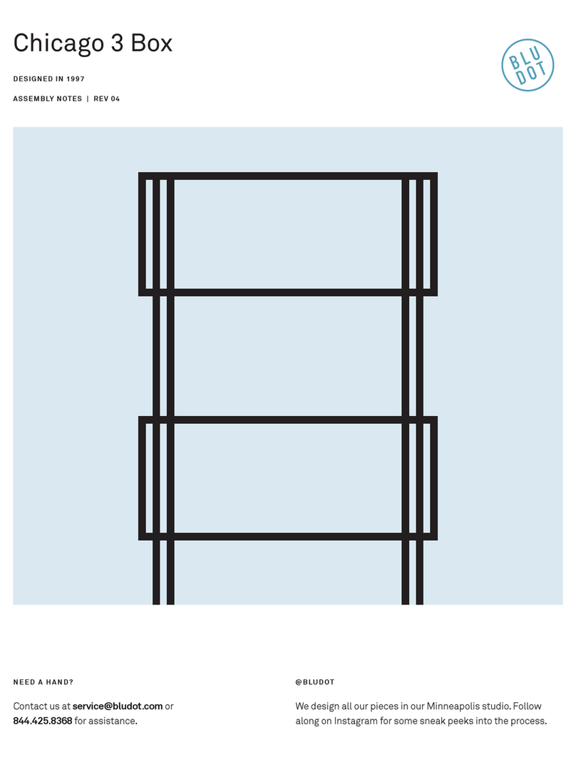 BluDot Chicago 3 Box User manual