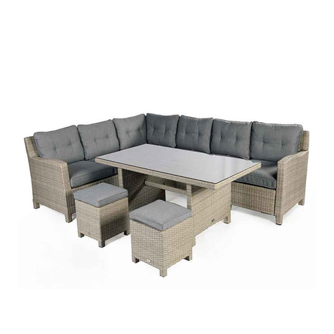 supremo LEISURE Barcelona Rectangular Modular Dining Table User manual supremo LEISURE Barcelona Rectangular Modular Dining Table User manual