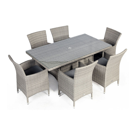 supremo LEISURE Barcelona Rectangular Table User manual supremo LEISURE Barcelona Rectangular Table User manual
