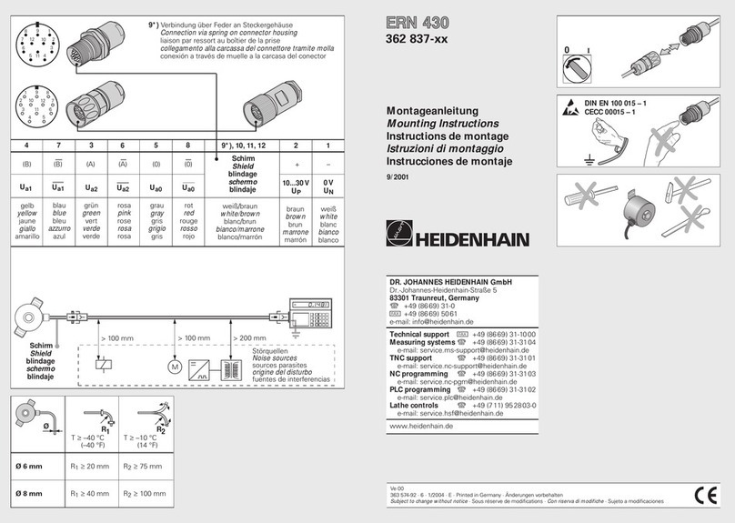 HEIDENHAIN ERN 430 Mounting instructions