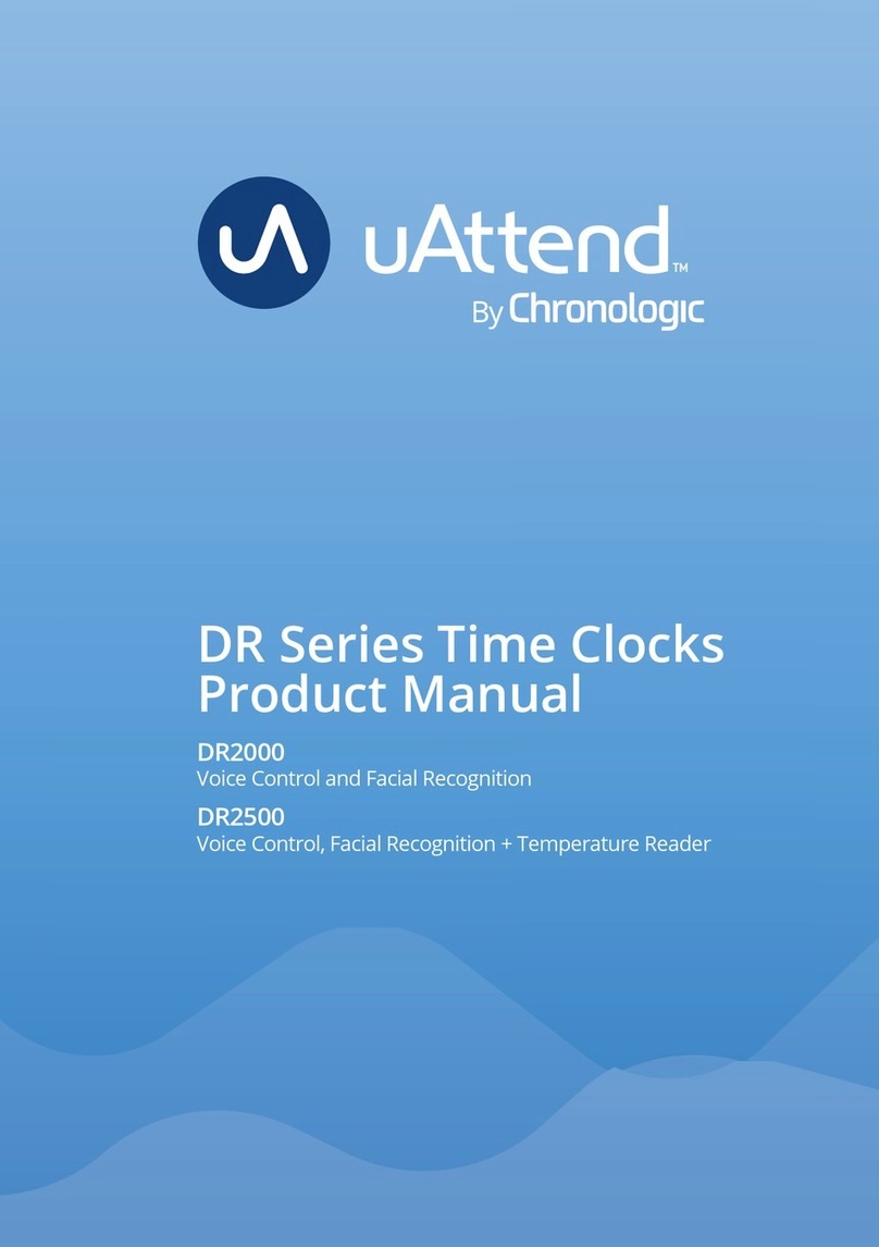 Chronologic uAttend DR Series User manual