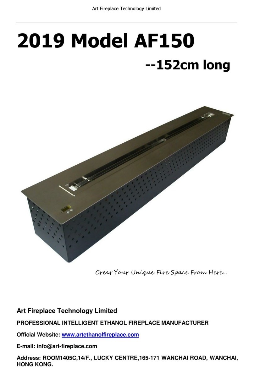 Art Fireplace Technology AF150 manual