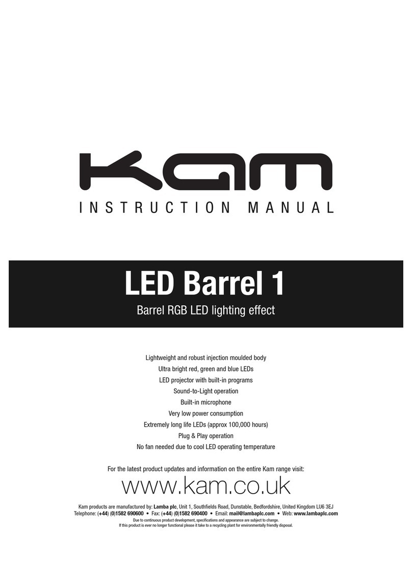 KAM LED Barrel 1 User manual