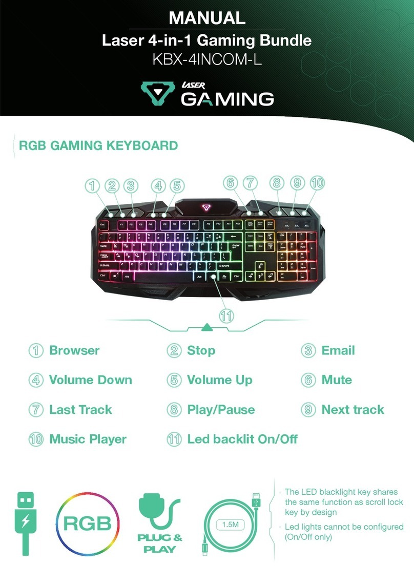 Laser Gaming KBX-4INCOM-L manual