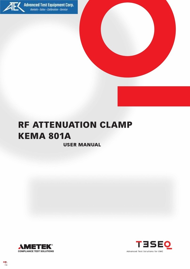 Metek TESEQ KEMA 801A User manual