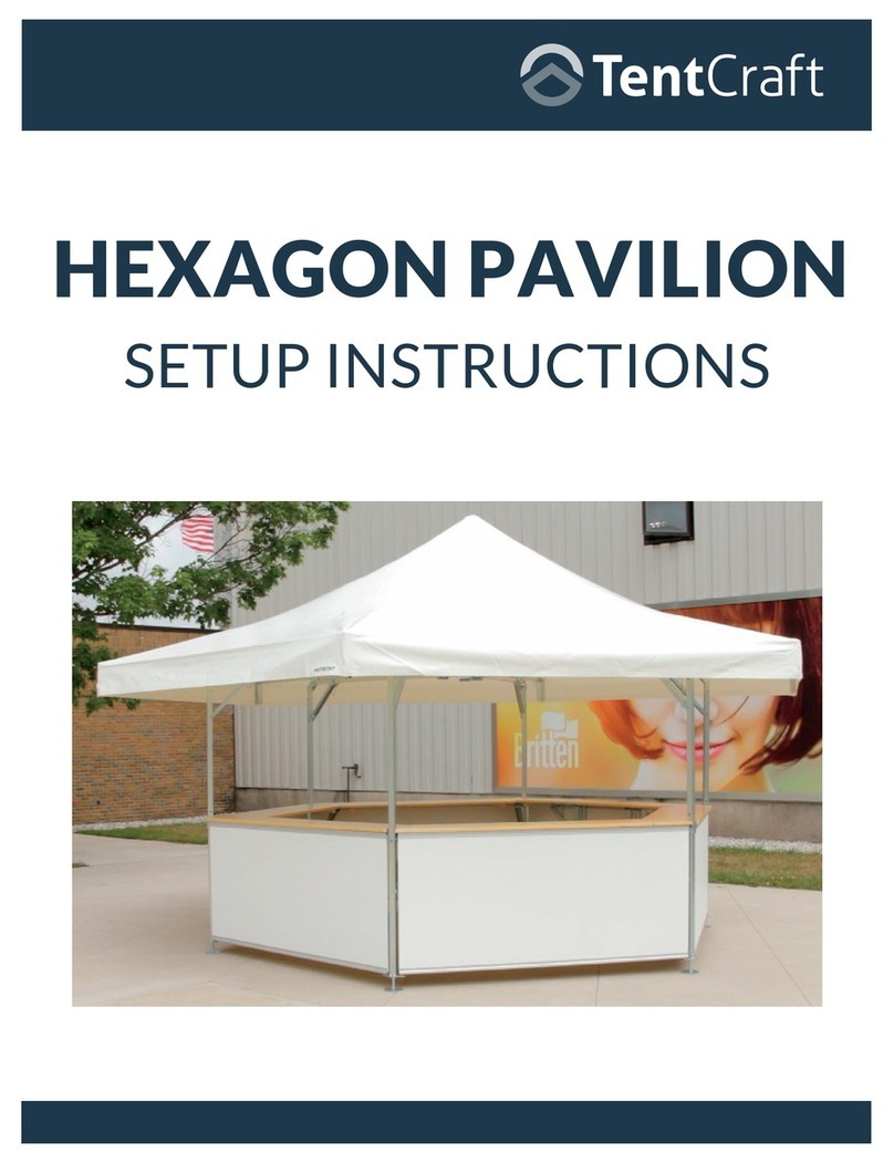 TentCraft HEXAGON PAVILION Setup instructions