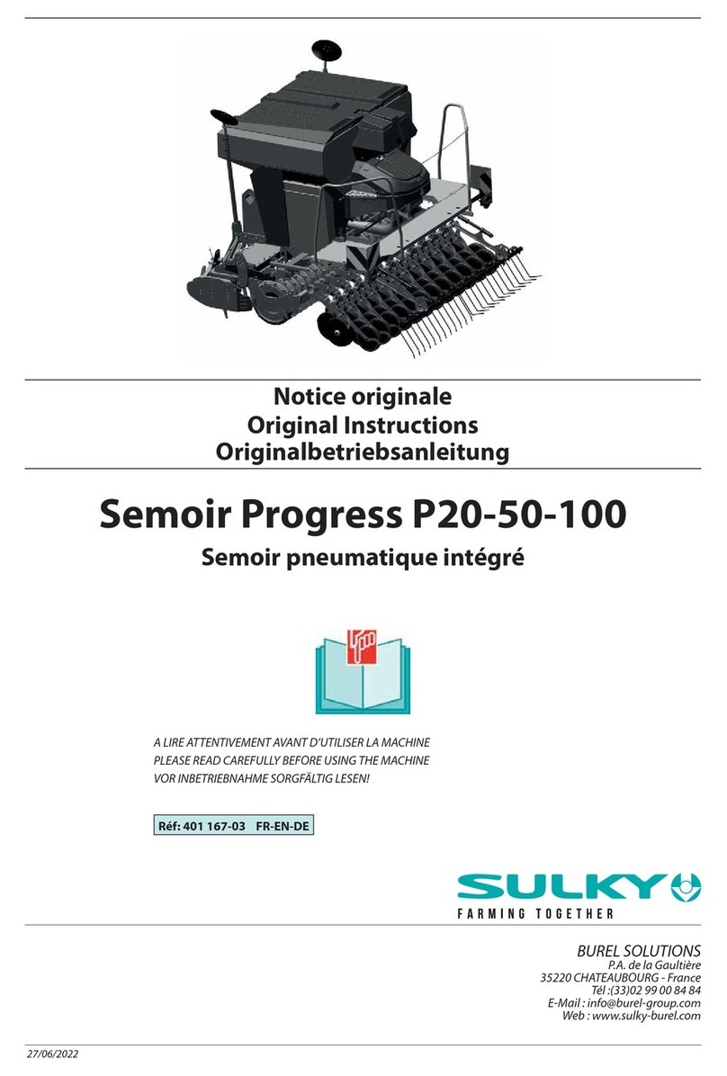 Sulky Semoir Progress P20 User manual