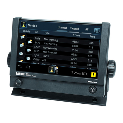 COBHAM Sailor 6390 Navtex user manual