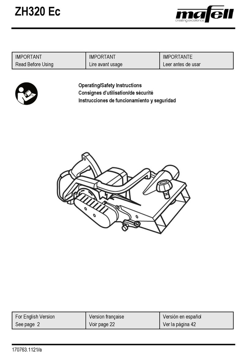 Mafell ZH320 Ec Operating/safety instructions