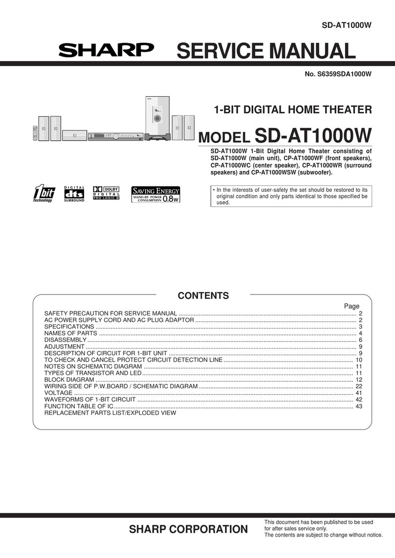 Sharp SD-AT1000W User manual