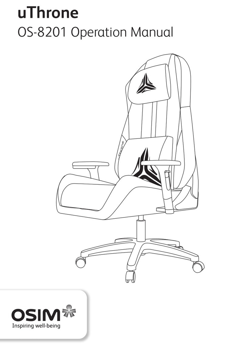 OSIM uThrone OS-8201 User manual