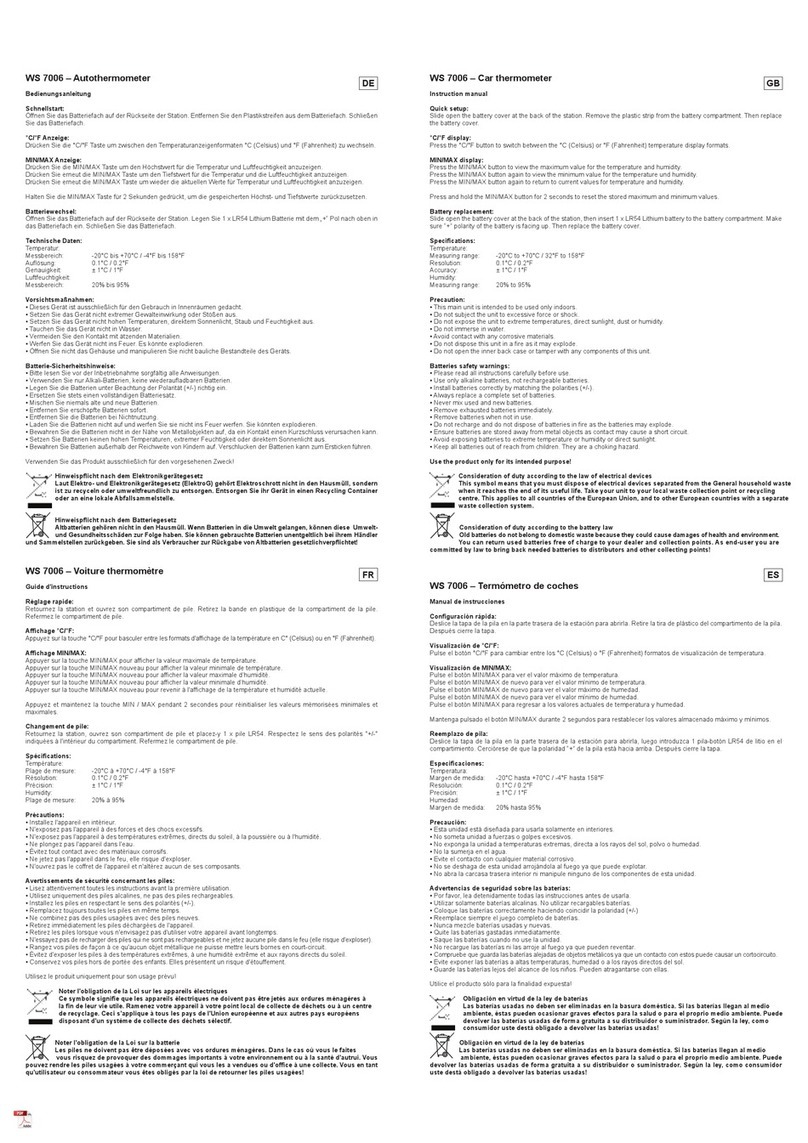 Technoline WS 7006 User manual