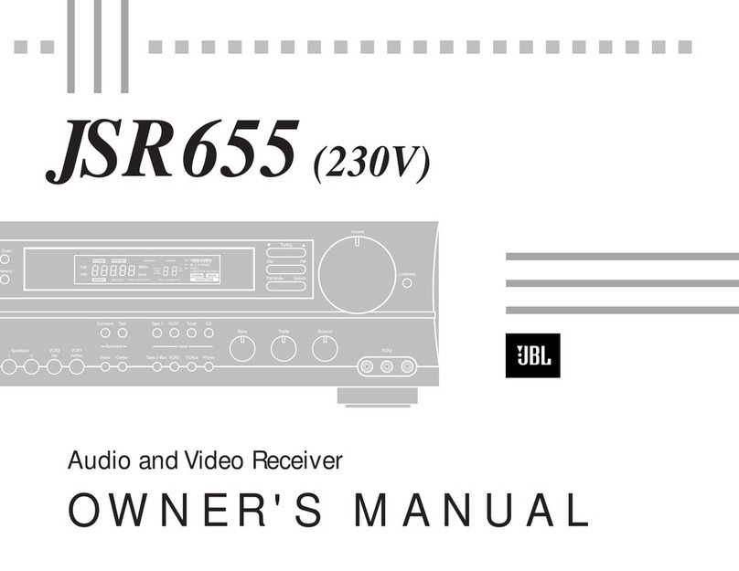 JBL JSR655 User manual