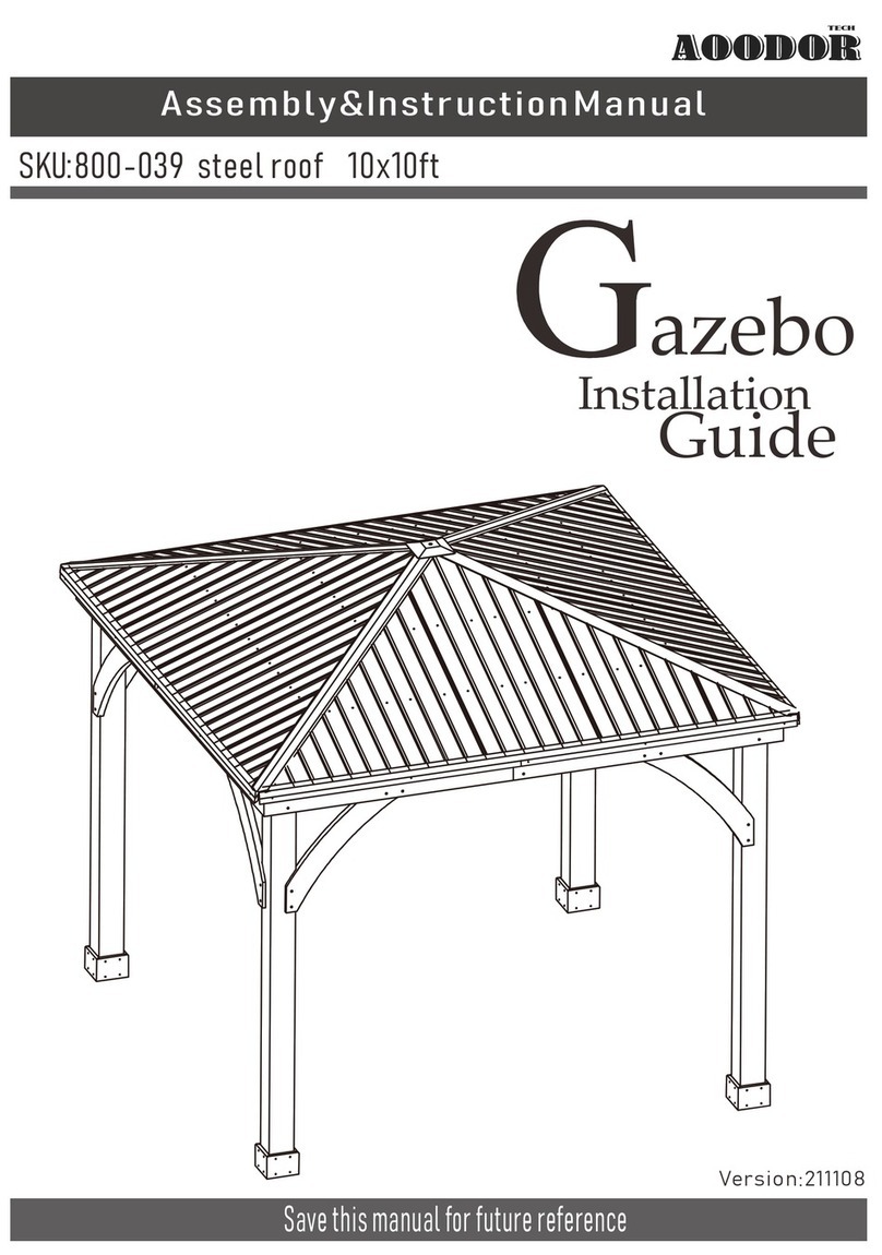 AOODOR 800-039 Assembly & instruction manual